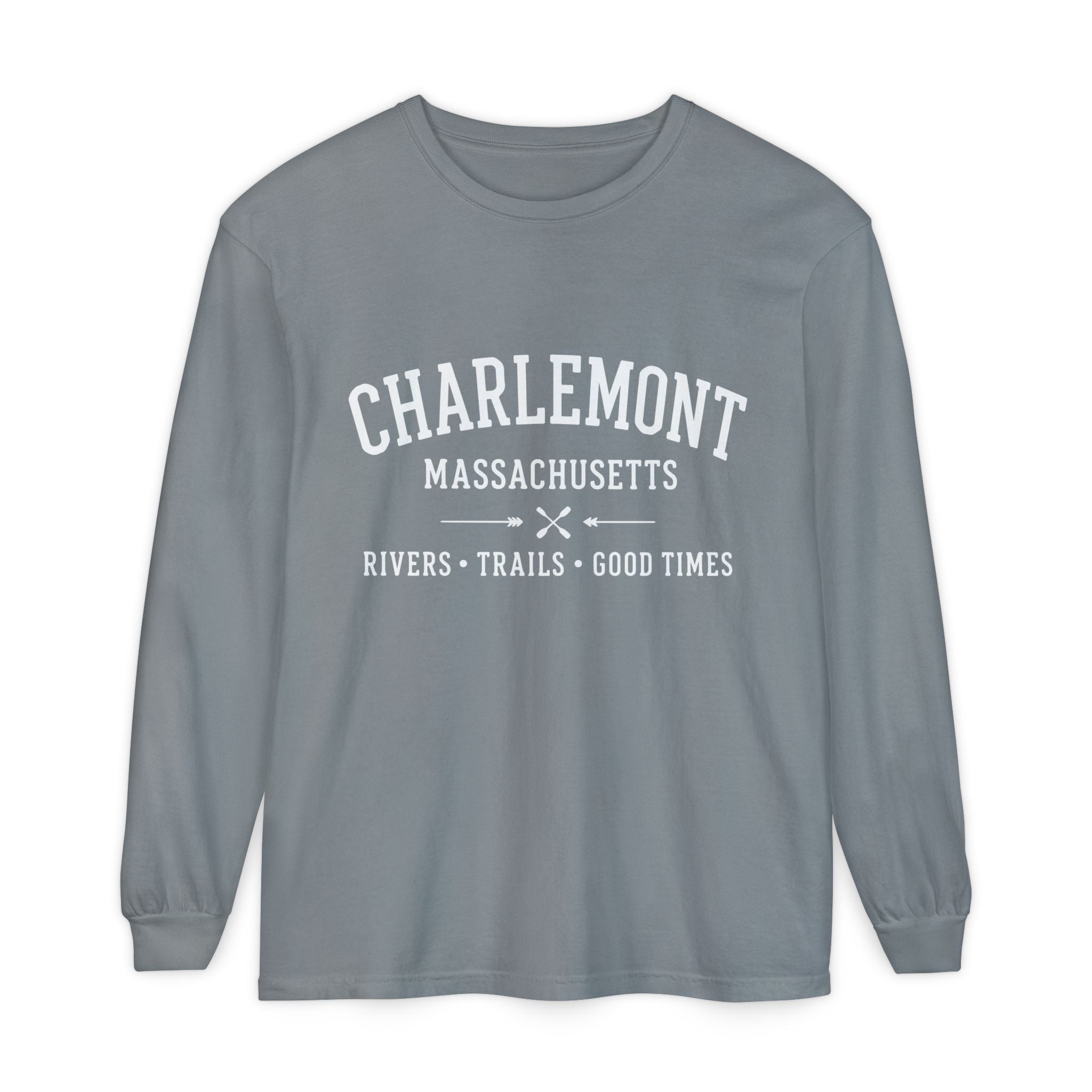 Charlemont Massachusetts Long Sleeve Tee – Rivers • Trails • Good Times