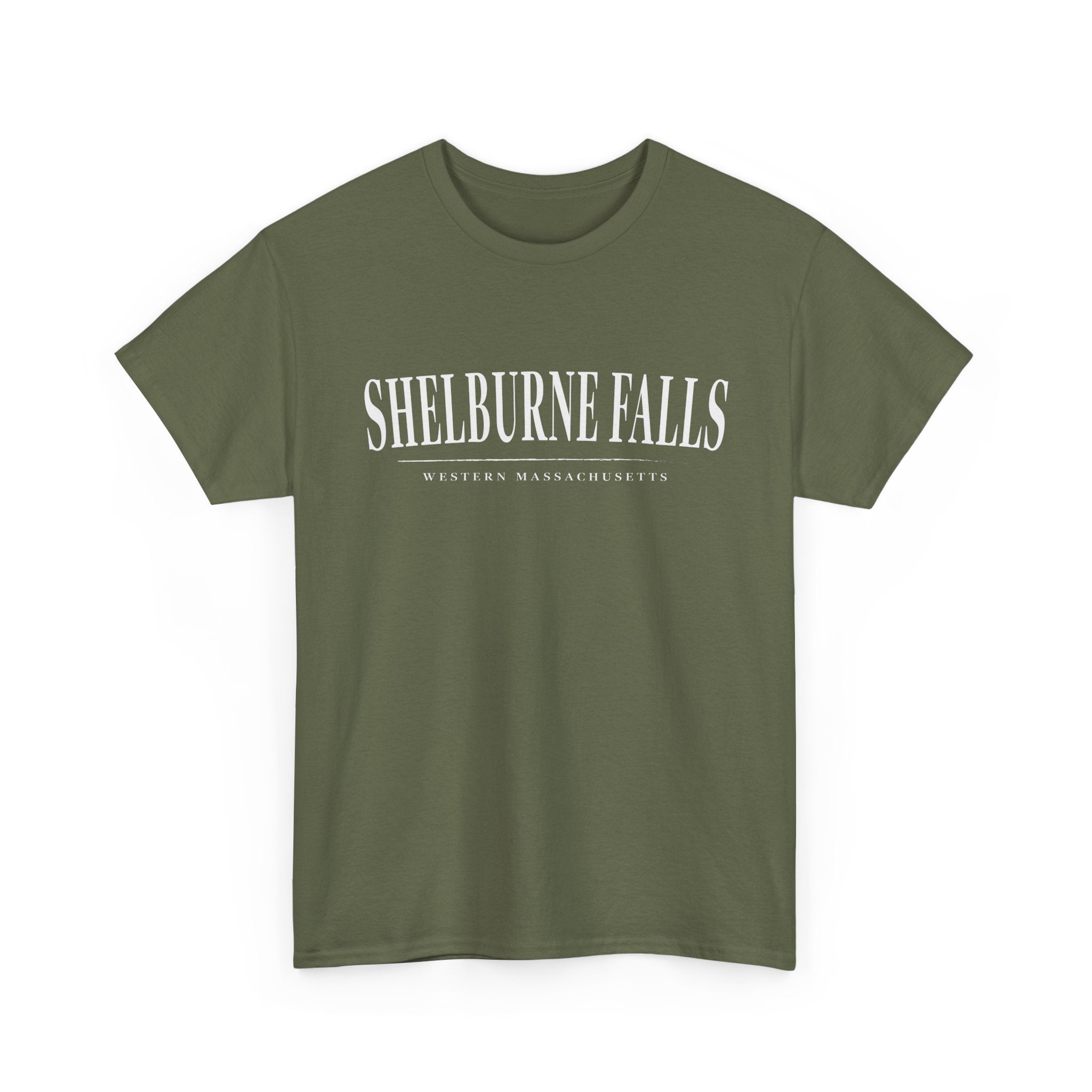 Shelburne Falls T-Shirt — Vintage Collegiate River Town Tee