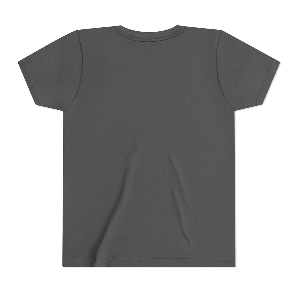 Youth Tee — Minimal White Short Sleeve Kids Shirt