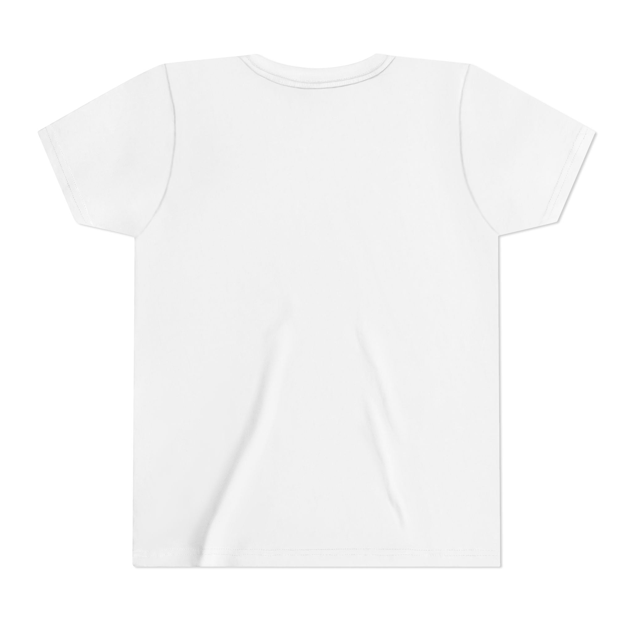 Youth Tee — Minimal White Short Sleeve Kids Shirt