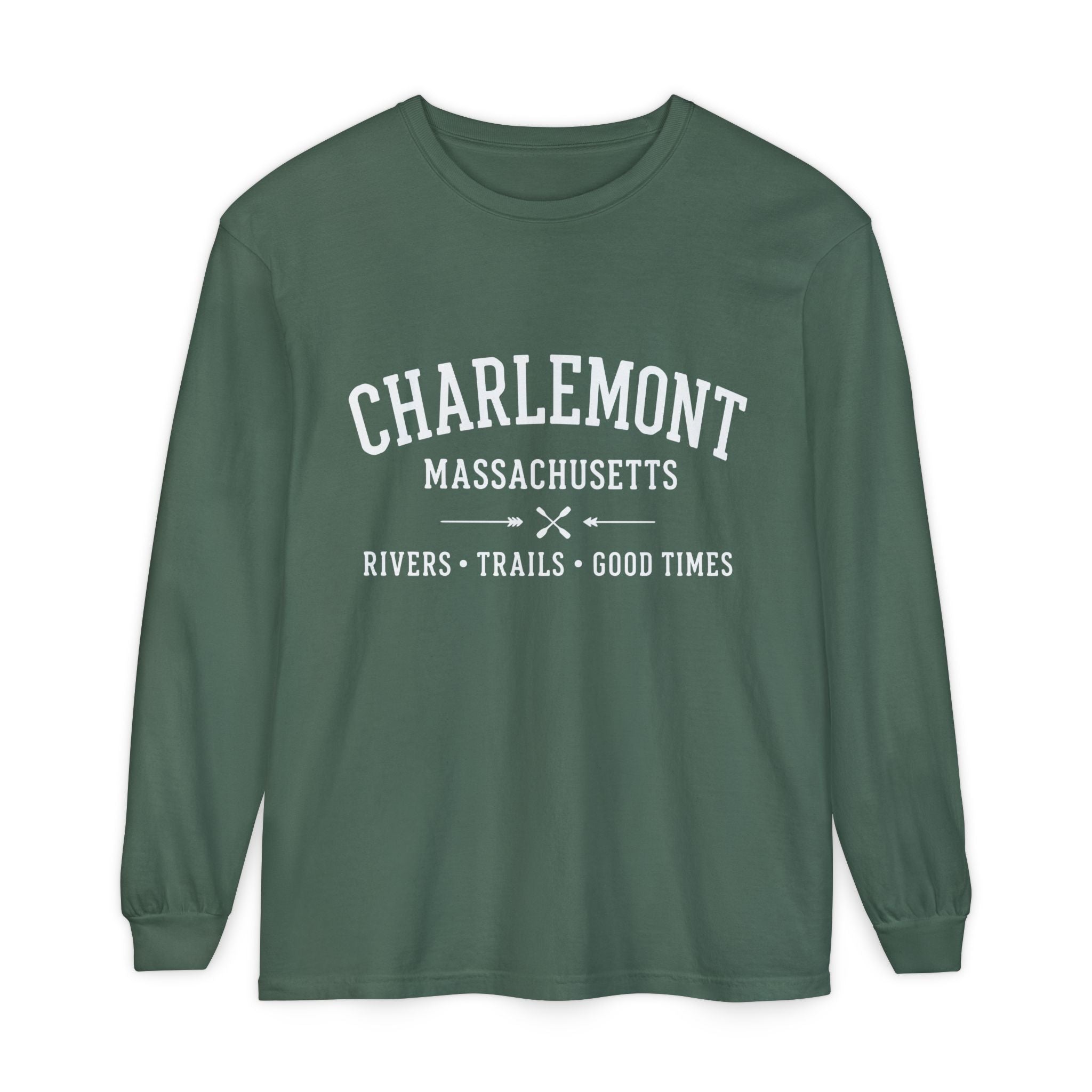 Charlemont Massachusetts Long Sleeve Tee – Rivers • Trails • Good Times