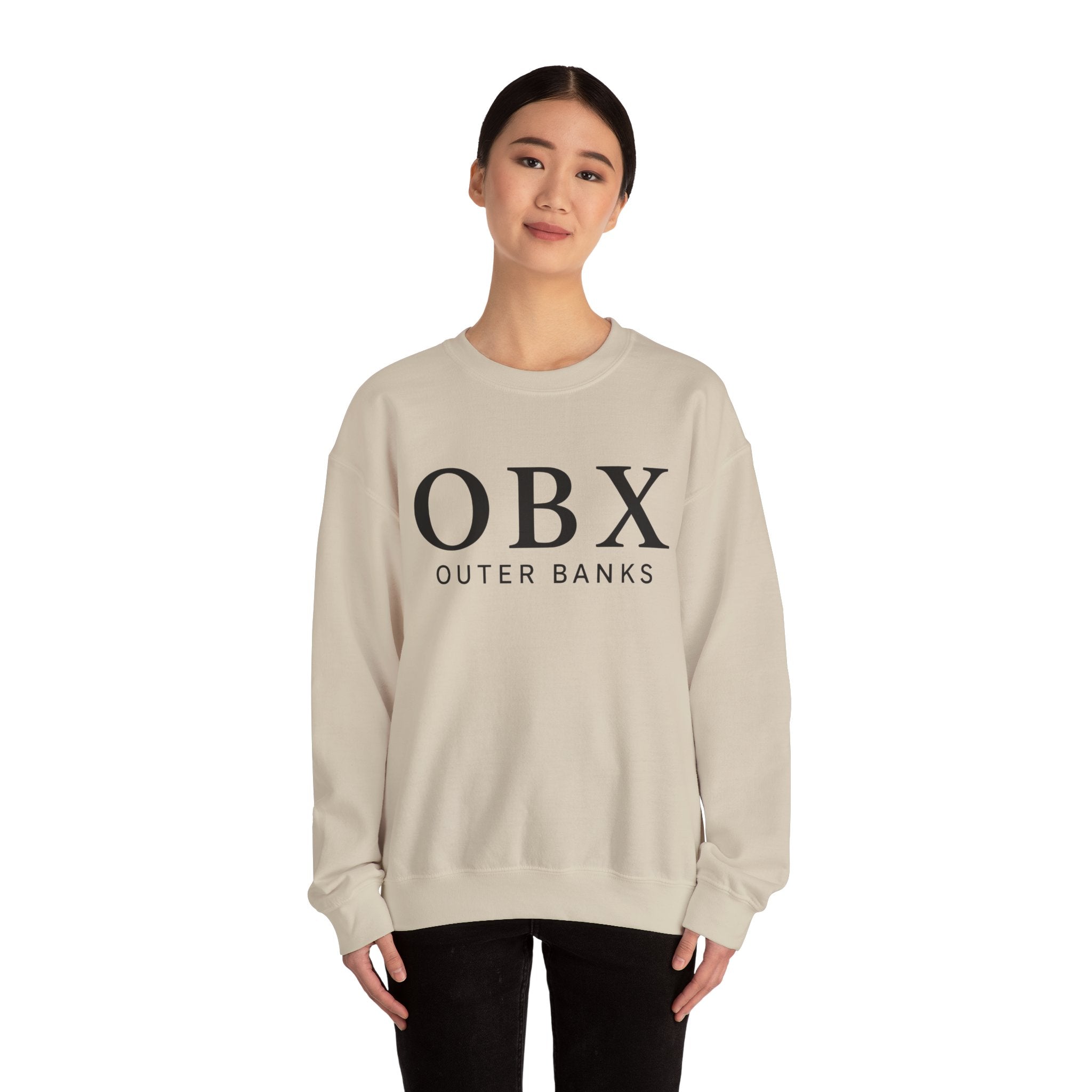 OBX Outer Banks Crewneck Sweatshirt – Coastal Neutral Pullover