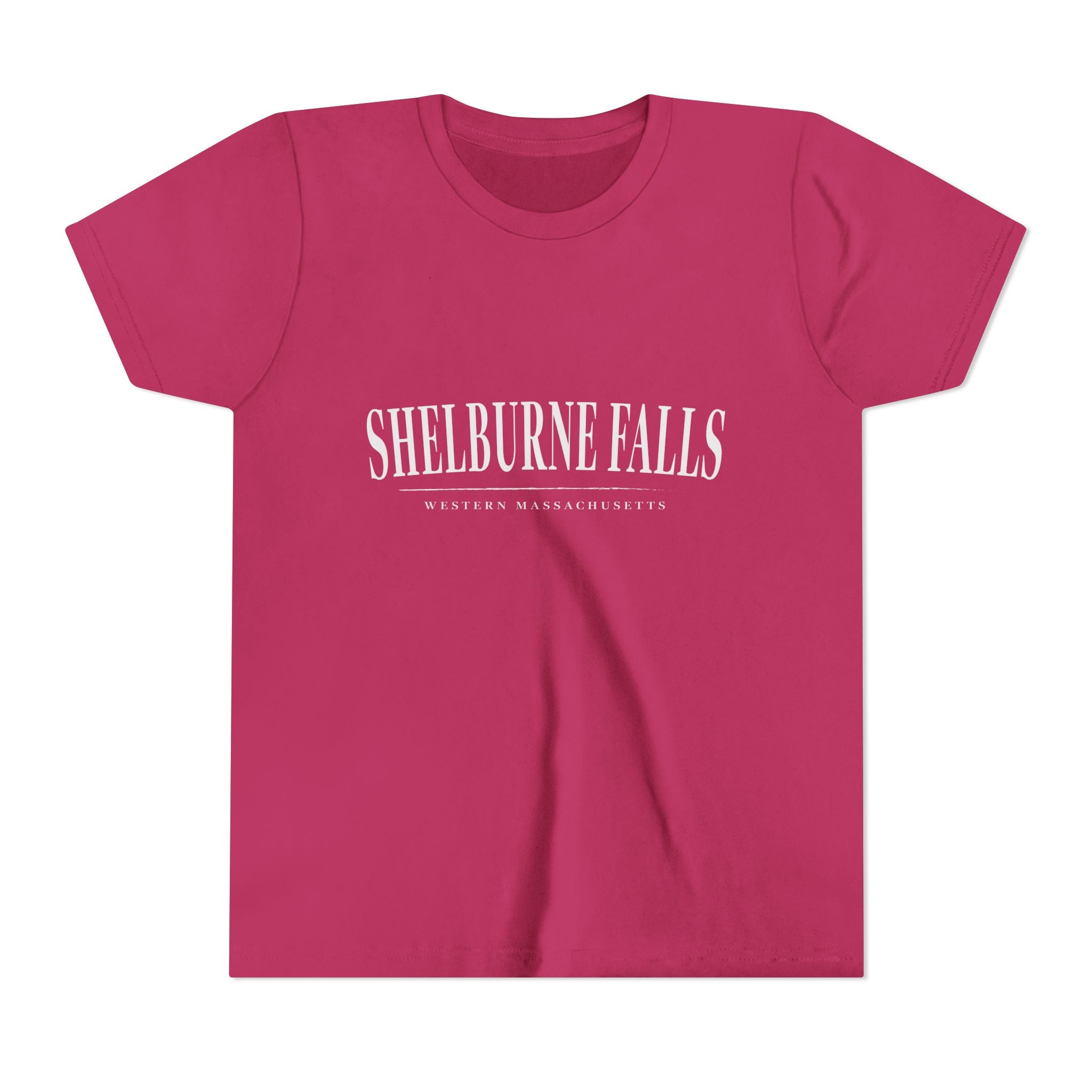 Youth Tee — Minimal White Short Sleeve Kids Shirt