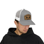 Deerfield River Retro Mountain Patch Snapback Trucker Cap