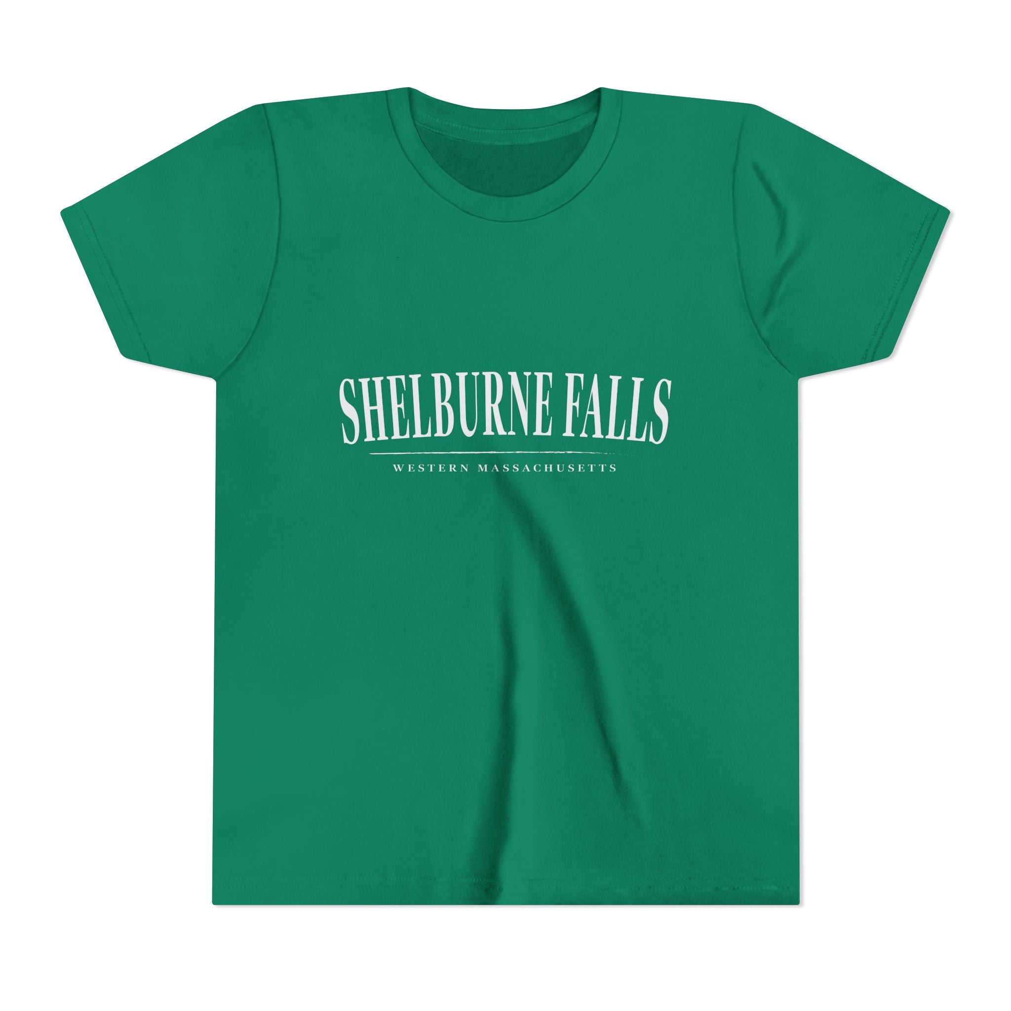 Youth Tee — Minimal White Short Sleeve Kids Shirt