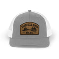 Deerfield River Retro Mountain Patch Snapback Trucker Cap