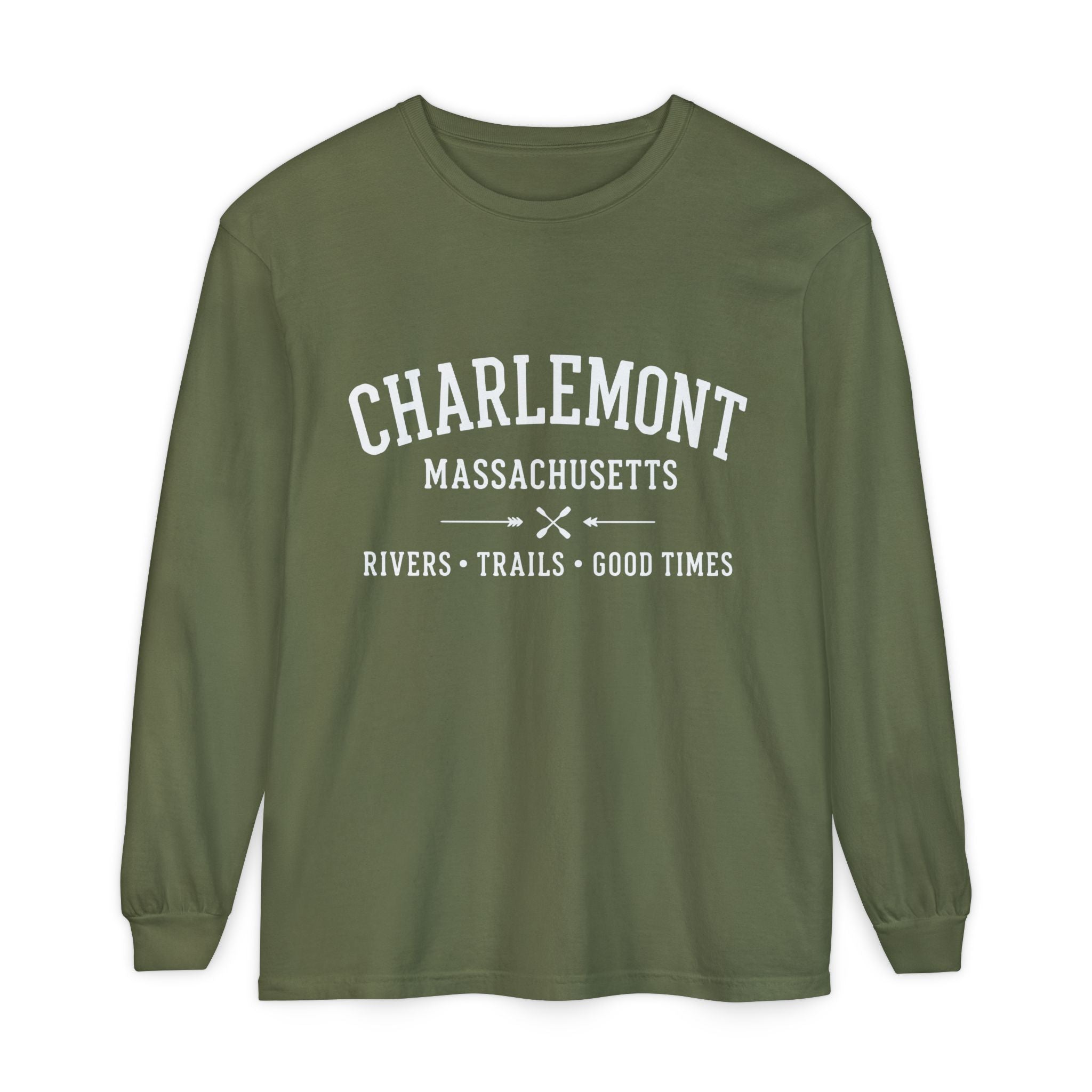 Charlemont Massachusetts Long Sleeve Tee – Rivers • Trails • Good Times