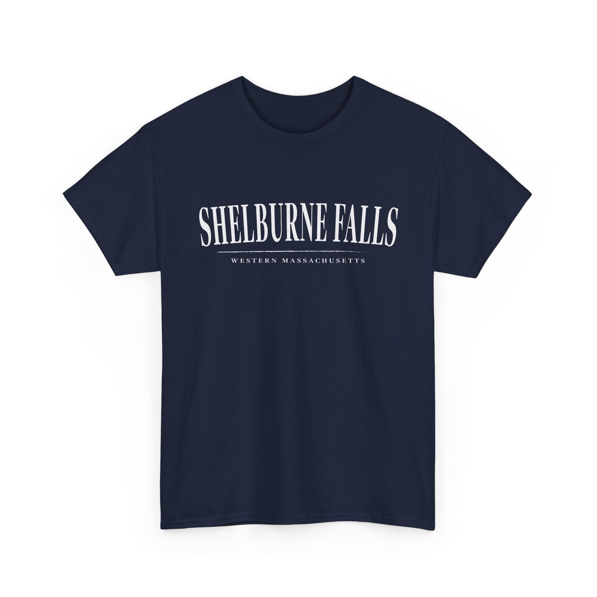 Shelburne Falls T-Shirt — Vintage Collegiate River Town Tee